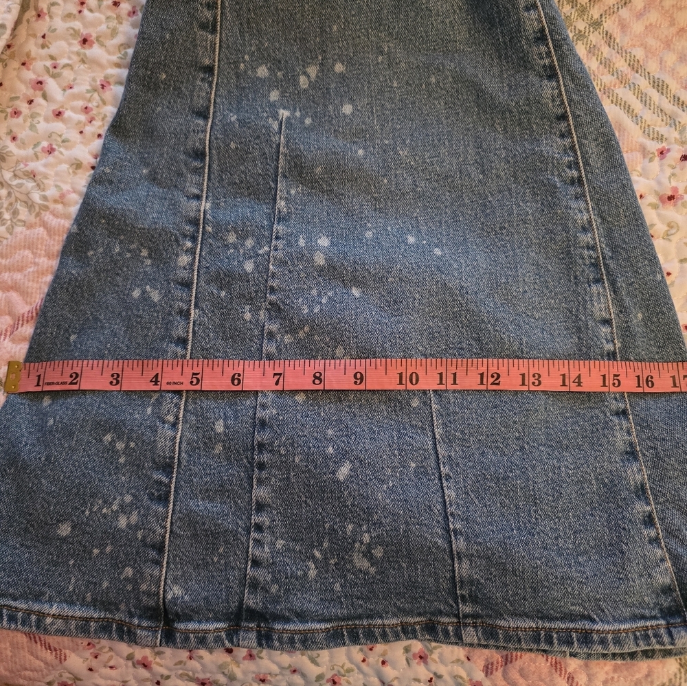 Torrid Blue Distressed Flare Jeans - Picture 9 of 9